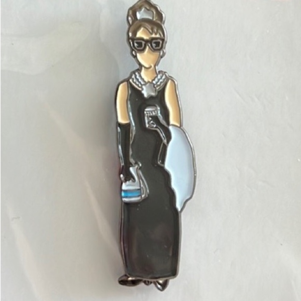 NWOT Breakfast at Tiffany’s Audrey Hepburn pin. Trade show booth promo